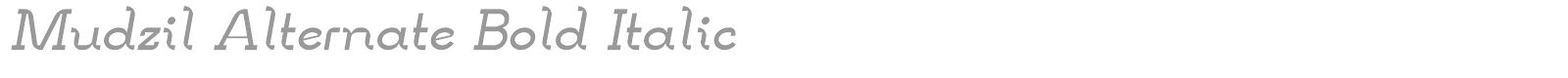 Mudzil font preview
